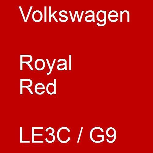 Volkswagen, Royal Red, LE3C / G9.